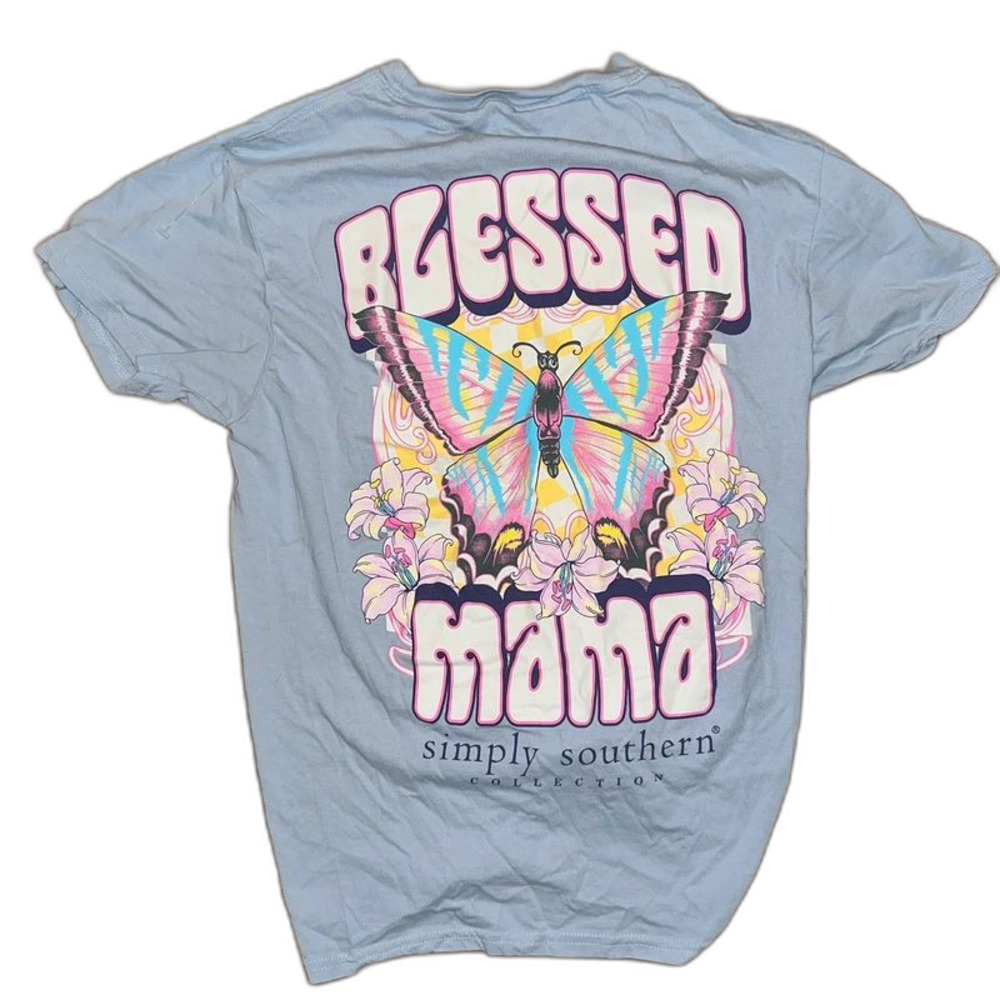 Simply southern blessed mama short sleeve tee